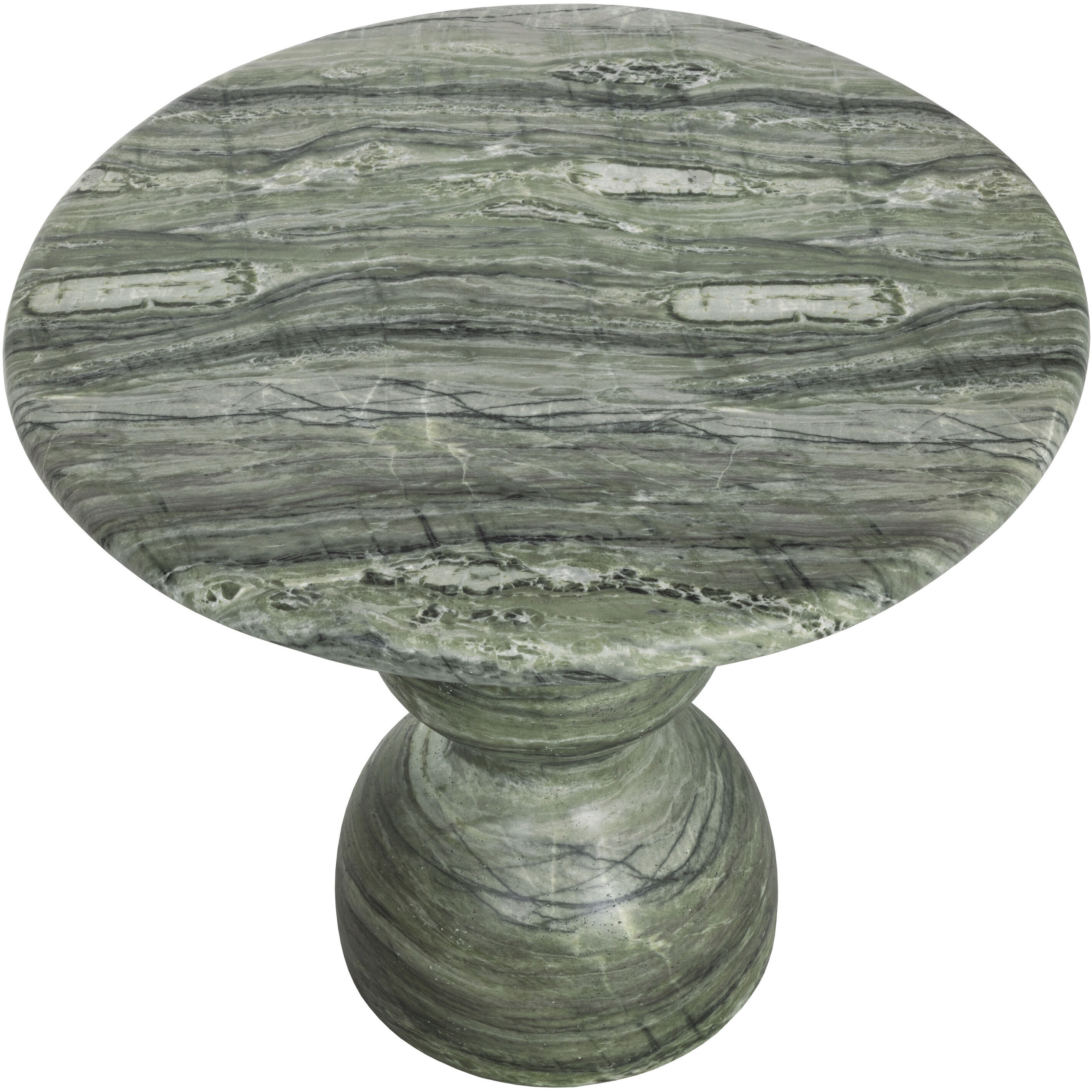 Raul 34 X 30 inch Marble Look / Sage Outdoor Bistro Table